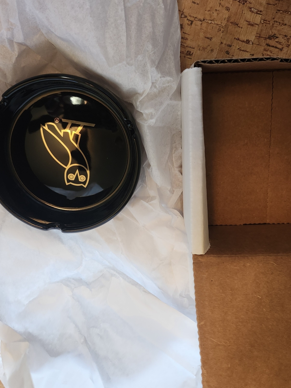 OVO Black Lens Cover with Gold Owl Emblem